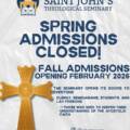 Spring 2026 Admissions Closed